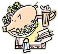 Summer Lunch With Pig Roast